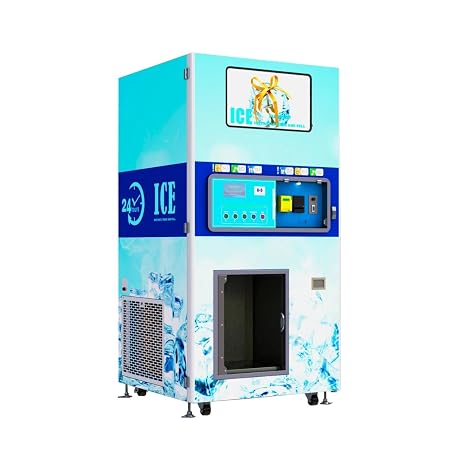 Fully Automatic Ice Making and Vending Machine - Smart Ice Maker with Intelligent Temperature Control, Automated Ice Production, Dispensing & Packaging for Home & Commercial Use