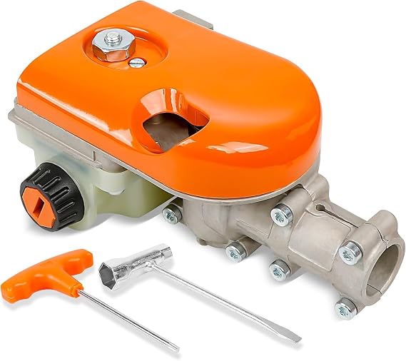 Gear Head Pole Saw Gearbox for Stihl HT73 HT75 HT100 HT130 HT131 HT250 KM90 KM110 KM130 FS85, WT Spur Sprocket 3/8-6T Pruner Pole Saw Tree Cutter Replaces 4182 200 0070, 4138 205 0008