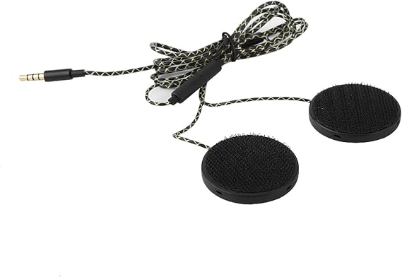 Helmet Headphones, Motorcycle Helmet Headset Black High-Fidelity Durability