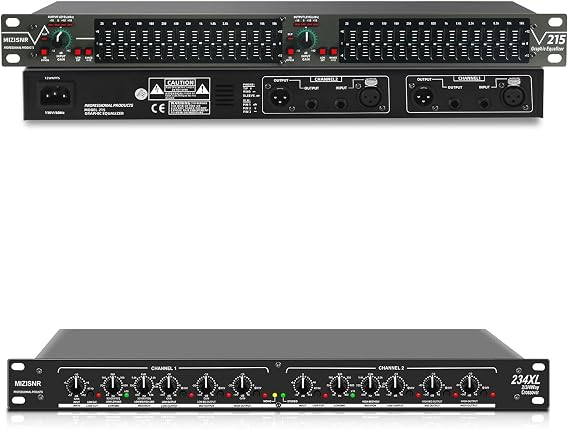 15-Band Graphic Equalizer and Professional 2/3 Way Stereo/4 Way Mono Crossover Set