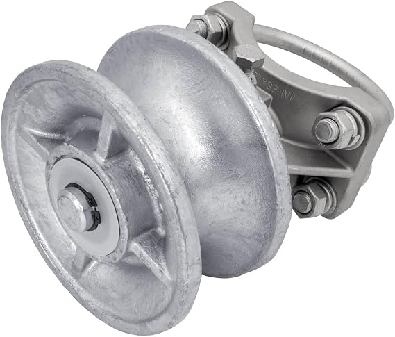 Jake Sales Cantilevered Gate Rollers, Cantilevered Rollers, Rolling Cantilever Slide Gate Roller Hardware, for 4" Post, 2-3/8" Chain Link Fence Gate Frame