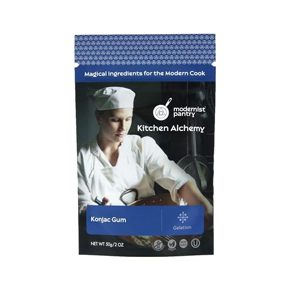 Pure Konjac Gum [Glucomannan Powder] Non-GMO Gluten-Free Vegan OU Kosher Certified - 50g/2oz