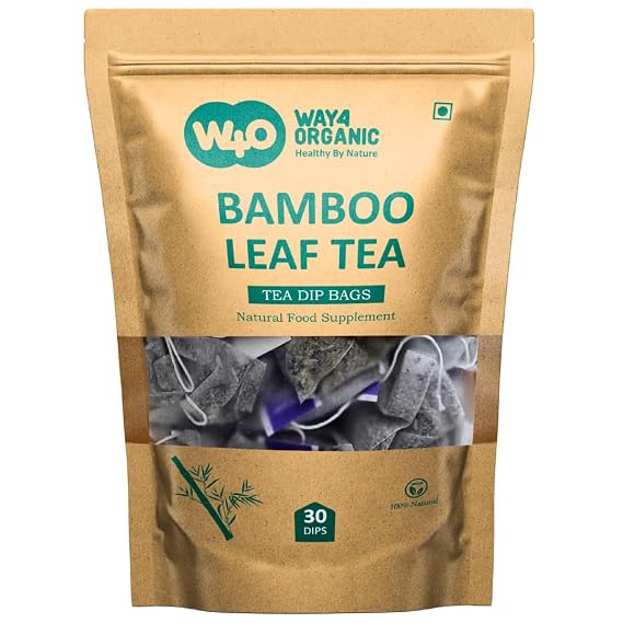 Bamboo Leaf Tea, 30 Tea Bags, Supports Healthy Skin, Nail, Hair, Joints and Bones, Fresh Dried Leaves