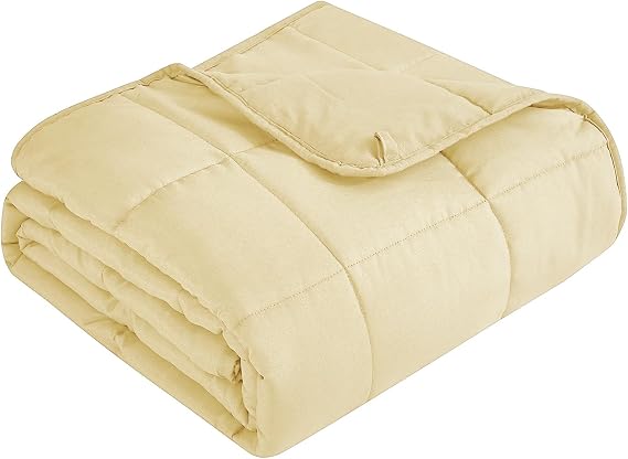 Topcee Weighted Blanket for Adults (20 lbs, 60" x 80") Queen Size Soft Cooling Heavy Blanket Sleeping, Apply to 190-210 lbs Body, Thick Breathable Blanket with Glass Bead, Easy Care