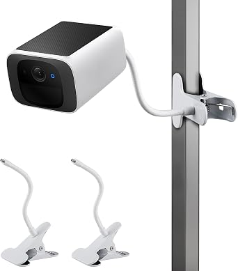 wochel 2Pack Security Camera Mount for eufy Solocam S220/C210, eufyCam 2C/2C Pro, 3/S330, 3C/S300 Security Camera and Other Cameras with 1/4 Threaded Hole, Sturdy Flexible Clip Mount Without Tools