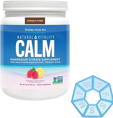 Natural-Vitality Calm Magnesium Citrate Powder, Helps Support Healthy Magnesium Levels, 20 Ounces