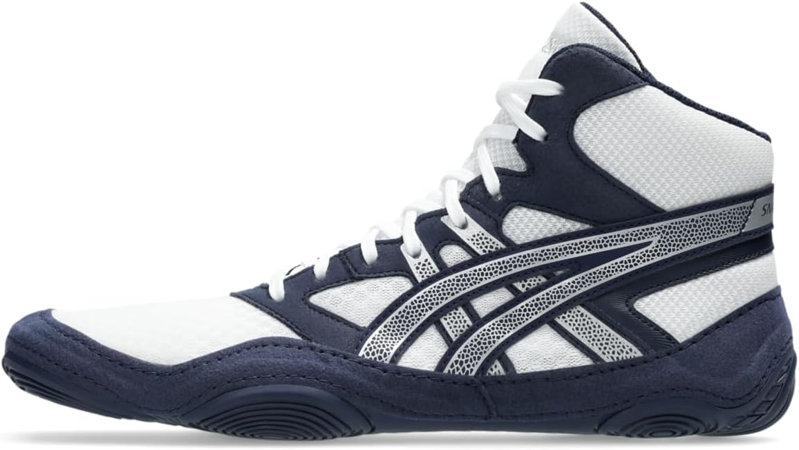 ASICS Men's Snapdown 4 Wrestling Shoes, Midnight/Pure Silver, 7.5 Wide