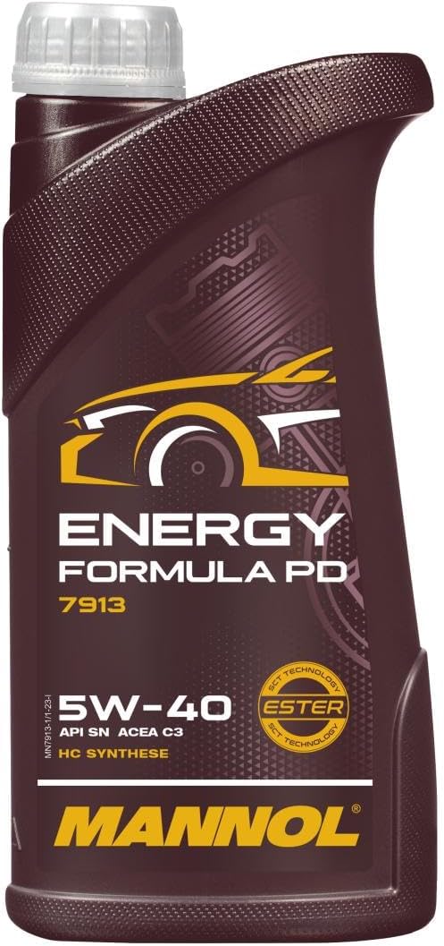 MANNOL 7913 Energy Formula PD 5W-40 Engine Oil, Synthetic, Gasoline, 1L