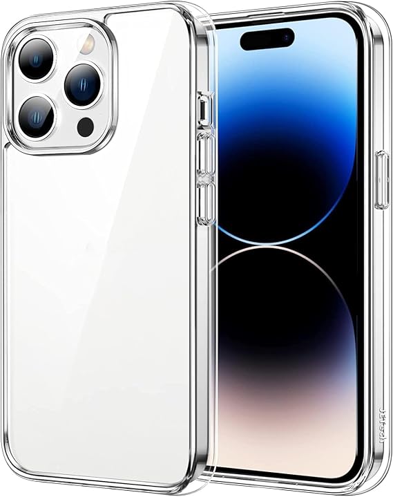 GGM GİYİM & AKSESUAR iPhone 15 Pro Max ile Uyumlu Şeffaf Silikon Şok Emici Özellikli Full Kasa Koruma Sağlayan Şeffaf Kılıf