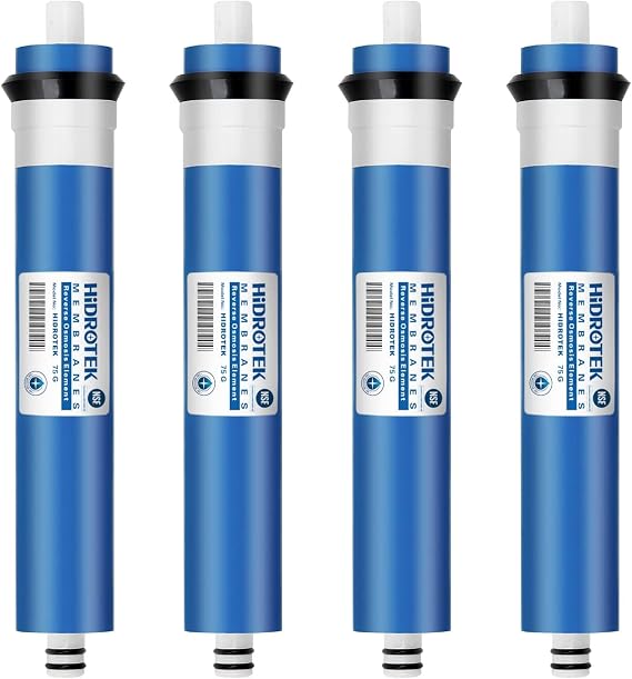 Reverse Osmosis RO Membrane 75 GPD -NSF Certificated-Water Filter Replacement-Pack of 4