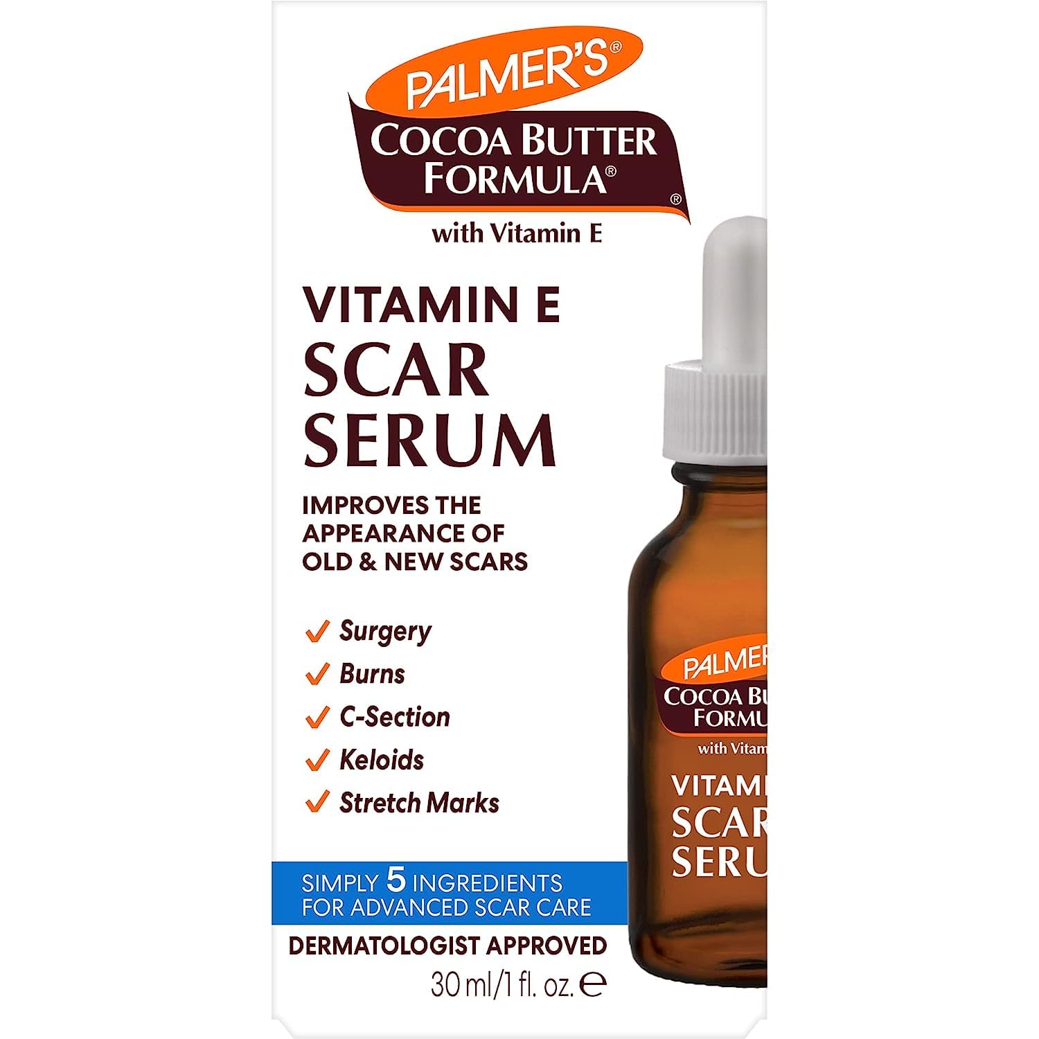 Palmers Cocoa Butter Formula Scar Serum 1 oz Pack of 3