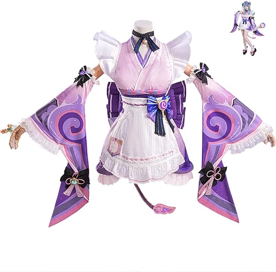 Yumemizuki Mizuki Cosplay Costume, Genshin Impact Dress Women Outfits for Halloween