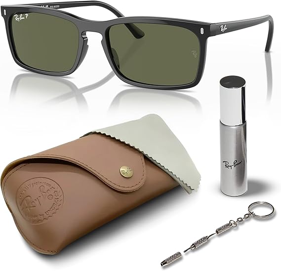 Ray-Ban RB4435 Rectangle Sunglasses with Official RAYBAN Eyewear Kit