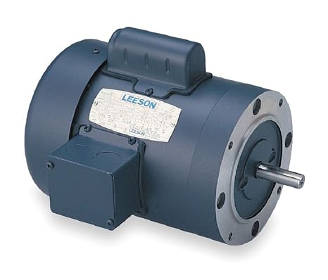 Leeson 110058.00 General Purpose C Face Motor, 1 Phase, 56 C Frame, Round Mounting, 1HP, 1800 RPM, 115/208-230V Voltage, 60Hz Fequency
