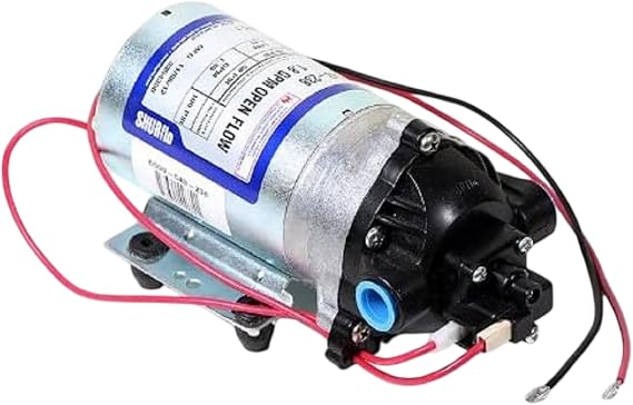 PENTAIR SHURFLO 8000-543-238 High Pressure 12V DC Diaphragm Pump, 1.8 GPM 100 PSI Automatic Demand Water Pump, Viton Valves & Santoprene Diaphragm, 3/8" NPT Female Ports for Agricultural Sprayers