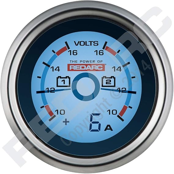 Dual Voltage 52mm Gauge with optional current display