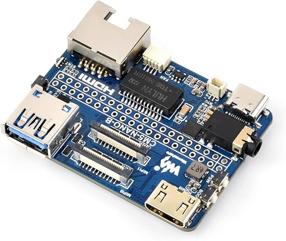 waveshare Nano Base Board (B) for Raspberry Pi Compute Module 5 Lite/eMMC,CM5 Mini Expansion Board,Integrate Multiple Peripheral Interfaces