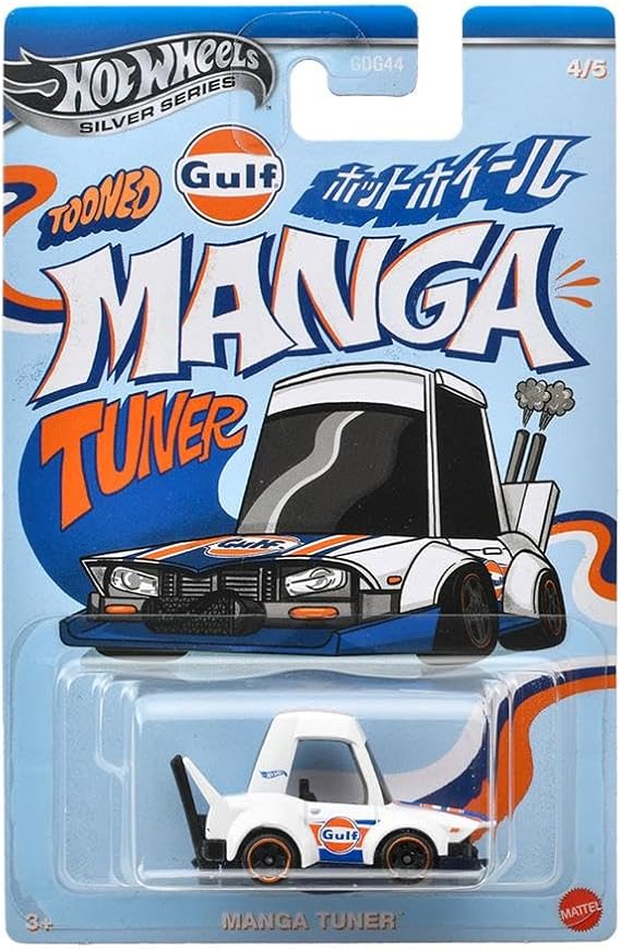 Hot Wheels Silver Series Tooned Gulf Racing - Manga Tooner JCB61