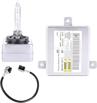 HID Headlight Ballast WIgniter & D3S Bulb 2011 2012 2013 2014 2015 2016 2017 2018 2019 2020 for Chrysler 300 3.6L 5.7L 6.4L BAM92-143700 68170821AA W003T21971 Xenon Ballast Control Module