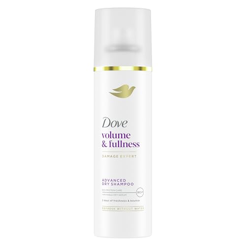 Dove Advanced Dry Shampoo Volume & Fullness Refresh & Revive Flat Hair Without Water for 2 Days of Freshness & Bounce 5 oz