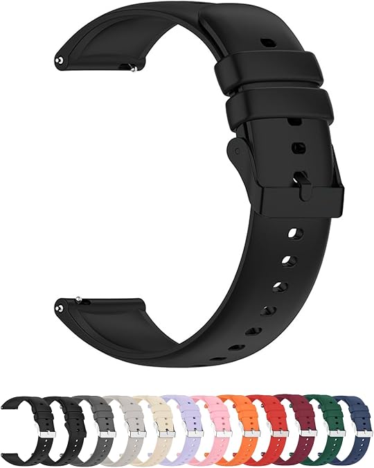 Silicone Strap,Quick Buckle Waterproof Soft Strap,Watch strap