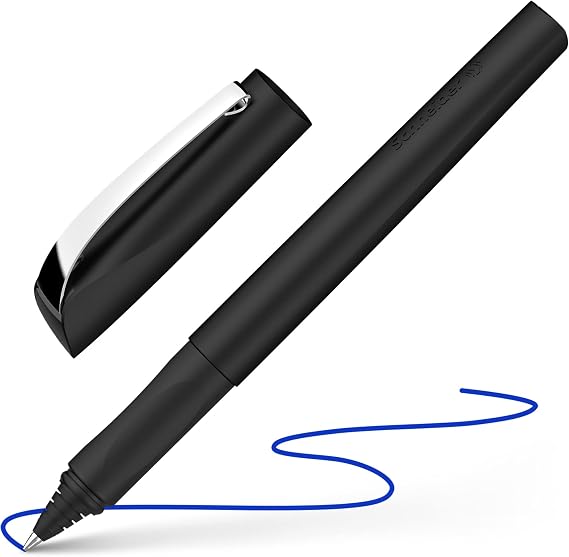 Schneider Ceod Shiny Rollerball Pen - Right and Left Handed - Medium Line Width with Royal Blue Ink Cartridge