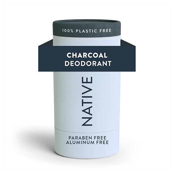 Native Plastic Free Deodorant Contains Naturally Derived Ingredients, 72 Hour Odor Control | Deodorant for Women and Men, Aluminum Free with Baking Soda, Coconut Oil and Shea Butter | Charcoal