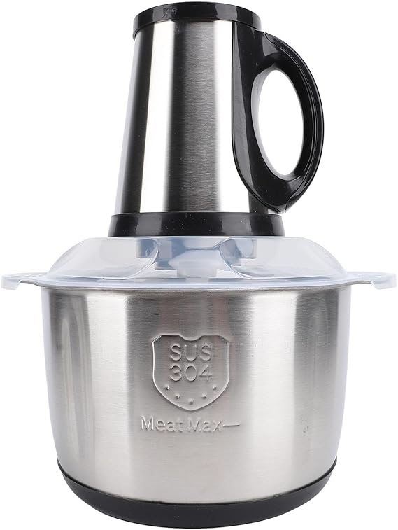 Food Processor, 5L SUS Stainless Steel Electric Vegetable Chopper, High Efficiency Kitchen Meat Grinder with 500W Copper Motor for Vegetables Potatoes Onions Garlics Fruit Nuts