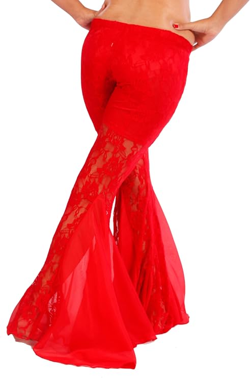 Belly Dance Lace Harem Pants with Flakes