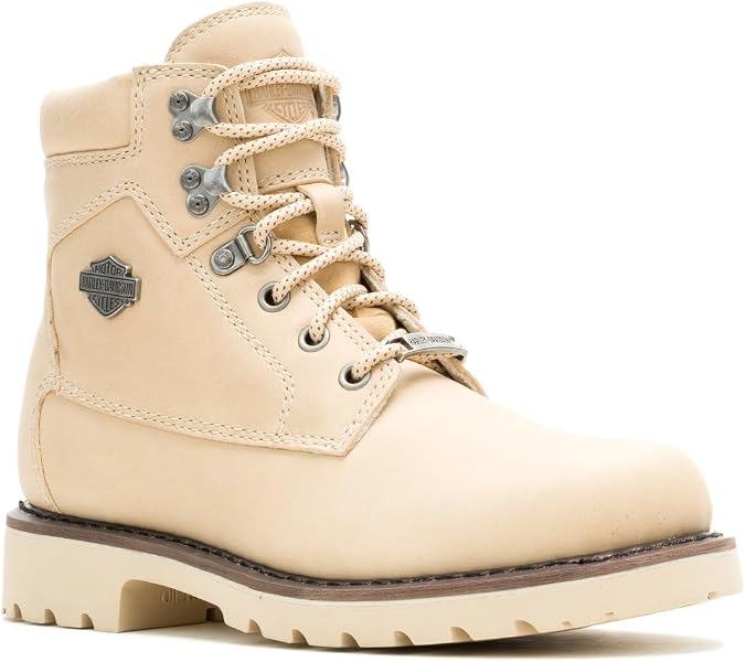 Harley-Davidson Footwear Womens Badlands Casual Boots Ankle Low Heel 1-2"
