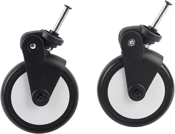 Baby Stroller Wheel Stroller Wheel Accessory for Wheel, Rubber Infant Car Seat and Stroller Combo Wheel Set Baby Stroller Wheel for Replacement Infant (A Pair of Front Wheels)