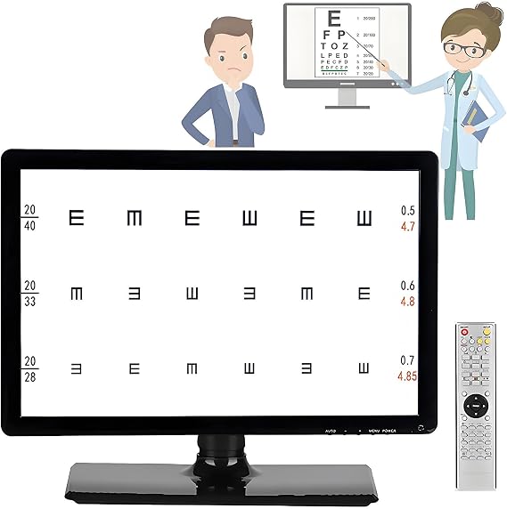 Digital Vision Chart with Adjustable Distance and Polarized Screen for Ophthalmology Testing