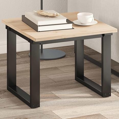 Natural Solid Pine Wood Rectangular Replacement Table Top, Unfinished Sturdy Easy-Install for Dining Table, Desk & Custom Furniture (50 x 50 x 1,7 cm)