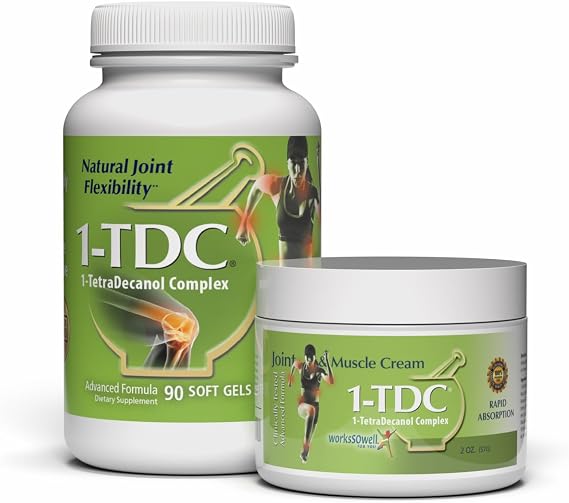Joint & Muscle Health Soft Gels and Relief Cream 2 oz Bundle