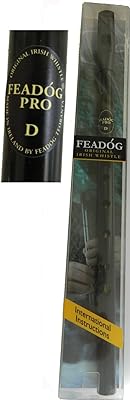 Feadog Pro Tin Whistle in Black