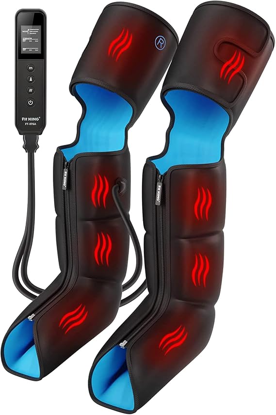 FIT KING Leg Compression Machine with Heat for Pain and Circulation