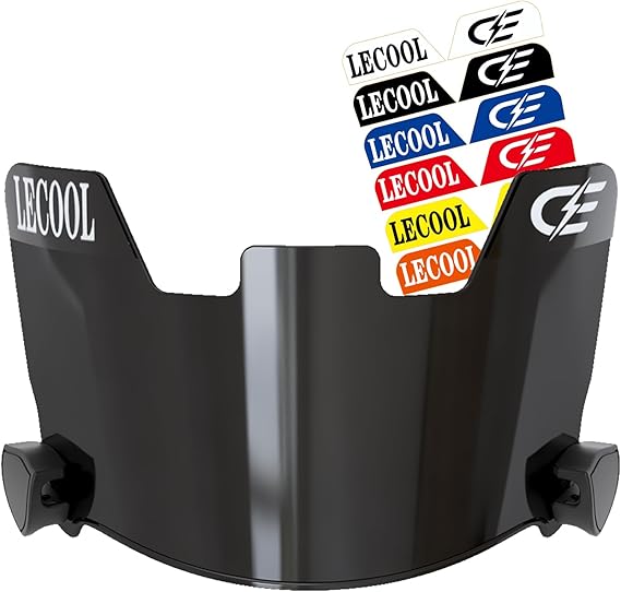 LeCool Multi-Color Football Visor,Enhance Your Game -Fits Adult & Youth Football Helmets