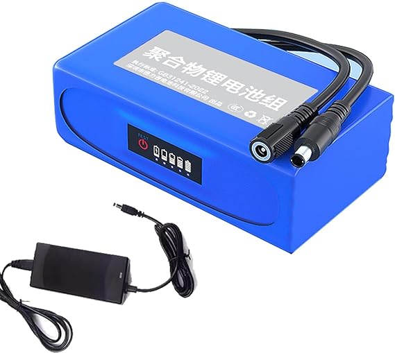 12V 24V 3000mAh 8000mAh 10000mAh 16000mAh DC Polymer Lithium Li-ion Rechargeable Battery Pack for Solar System LED Light Strips Camera Audio,12v,16000mAh
