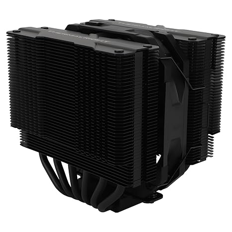 Peerless Assassin 120 MINI Black CPU Air Cooler, 6 Heat Pipes Dual Towers Cooler, with Dual TL-D12B PWM Fans, Desktop PC Cooler for Intel LGA 1851/1700/1150/1151/1200/2011,AMD:AM4/AM5