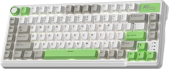 RK ROYAL KLUDGE L75 Wireless Gasket RGB Mechanical Gaming Keyboard w/Knob