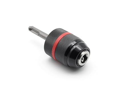 TEMO Keyless Drill Chuck Conversion Adapter to SDS Plus Impact Hammer | 5/64"-33/64" With 1/2" Shank | Quick Release Converter | Easy Assembly And Disassembly | Suitable For Rotary Hammer Drills