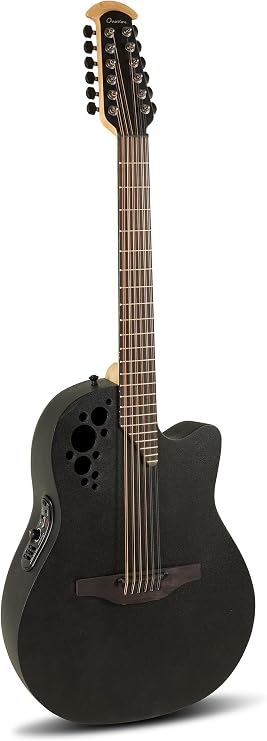 Ovation 2058TX-5 Elite TX 12-String Acoustic - Black