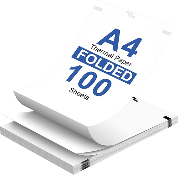 A4 Printer Paper, 100 Sheets A4 Thermal Paper for Portable Thermal Printer, Compatible with No Ink Printer, for Travel or Home Offirce Work, Printing Contract, Picture, Presentations Labels