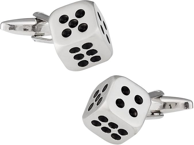 Cuff-Daddy Gambling Dice Craps Cufflinks with Presentation Box