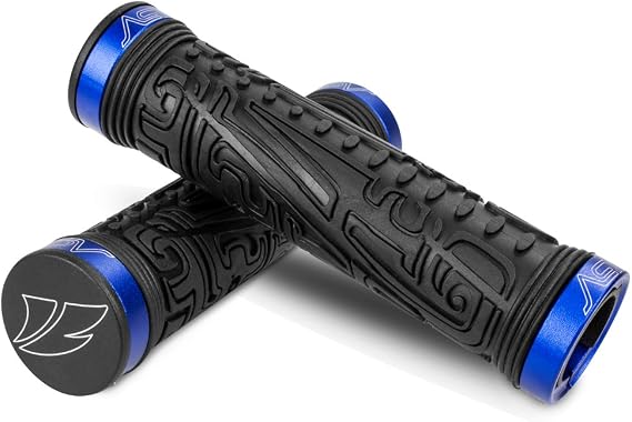 BV Bike Handlebar Grips, Double/Single Lock-on Bicycle Grips Handle Bar End Holding Locking Grips, for MTB, BMX, Mountain, Downhill, Folding Bike