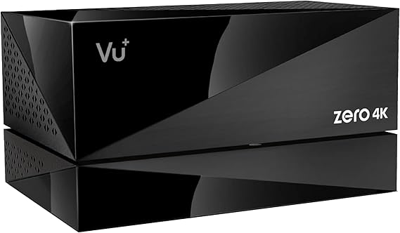 VU+ Zero 4K Combo Cable and Antenna Receiver Maximum Complete Package UHD 2160p Includes PVR Kit with 2TB Hard Drive - DVB-C/T2 Hybrid Tuner HDR10 HLG CI+ Slot Linux Enigma2 Black