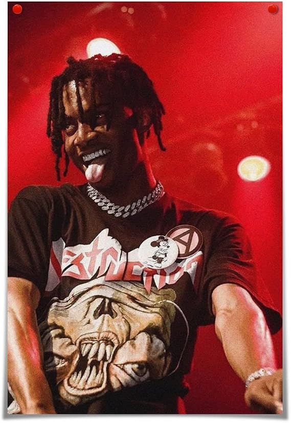 Ganofarm Playboi Carti Posters Die Lit Rap Album Poster Print Music Cover Canvas Poster For Office Room Decor Gift Unframe-style 1218inch (3045cm)