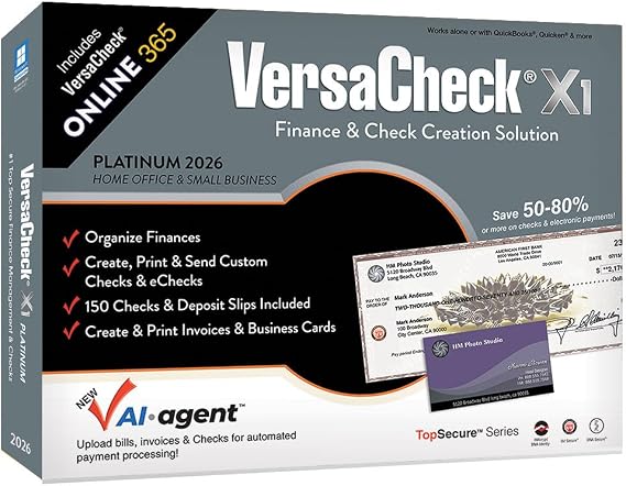 VersaCheck X1 Platinum 2026 + VersaCheck ONLINE Platinum 1yr Sub Bundle