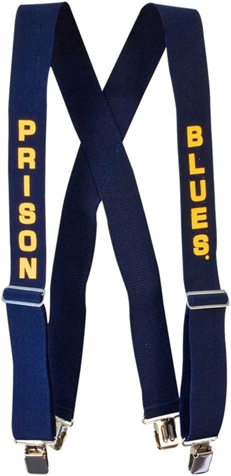 Prison Blues 54" Gator Clip Suspenders