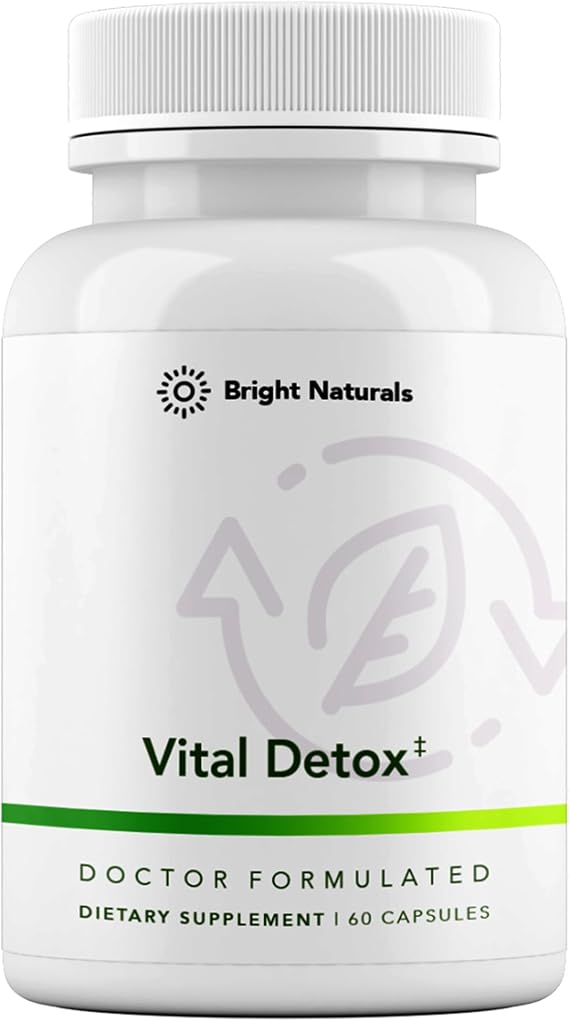 Vital Detox Liver Supplement - First Enzyme-Focused Liver Health Formula - Contains NAC with Milk Thistle, Sulforaphane, and More, 90 Servings